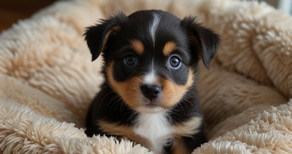 Dog in Pet Bed