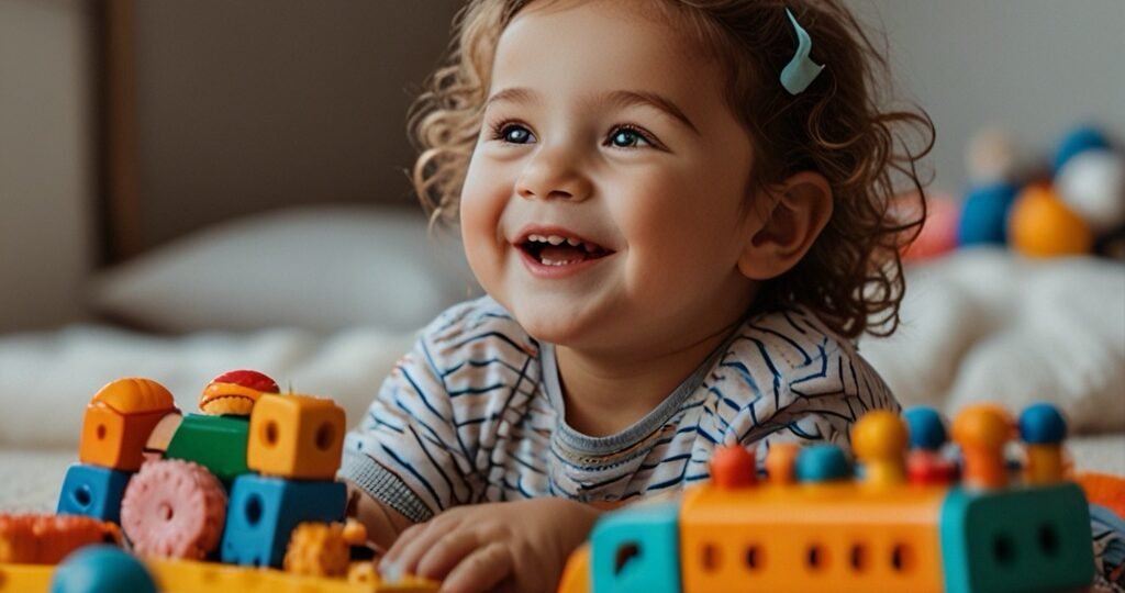 Child playing toys