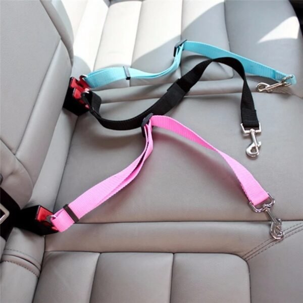 Adjustable Pet Cat Dog Car Seat Belt Pet Seat Vehicle Dog Harness Lead Clip Safety Lever Traction Dog Collars Dogs Accessoires Pets Products - Image 3