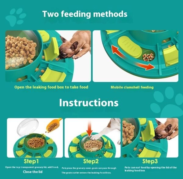 Interactive Dog Puzzle Toy For IQ Improvement And Slow Feeding Suitable For All Sizes Pets Nutritious Diet-Friendly Non-Electric Plastic Pets Game Pet Products - Image 8