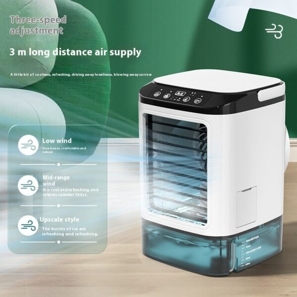 New Style Air Cooler Desktop Air Conditioner Fan Dual Spray Cooling Electric Fan Air Cooler USB Portable Refrigeration - Image 3