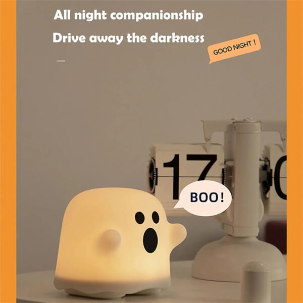 Home Decor Silicone Night Light Bedside Table Lamp LED Touch Sensor Lamp For Girl Bedrooms Living Room Decoration Kids Birthday Gift Halloween Decorations - Image 8